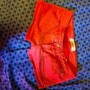 Pink/Red Hollister short shorts